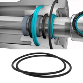 YINETTECH 10pcs Nitrile Rubber O-Ring 80x74x3mm Sealing Gasket for Roller Bearings Radial Ball Bearings Mechanical Equipment Pipeline Systems