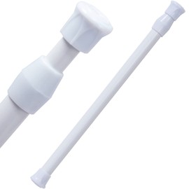 Astro 731-02 Spring Loaded White Mounting Range: Approx. 10.6 - 13.8 inches (27 - 35 cm), Diameter 0.5 inches (1.3 cm), Load Capacity: Approx. 2.2 lbs (1 kg), Tension Rod, Easy Installation, Telescopic Pole