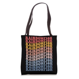 Rainbowfish Groovy Retro Fish Tote Bag
