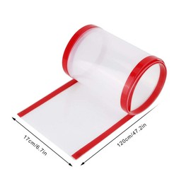 Door Pinch Guard,Safety Door Hinge Protector Cover Finger Pinch Security Guard for Children (Transparent 120 x 17cm / 47.2 x 6.7in)