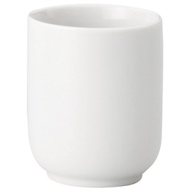 Yamashita Kogei 15023300 White Tea Cup, 2.5 x 3.1 inches (6.4 x 7.8 cm) (200cc), Plain White Long Tea Cup