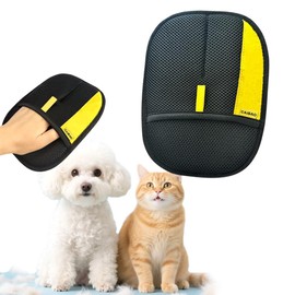 Electrostatic Pet Hair Removal Gloves: Quick Wiping - Reusable & Washable for Sofa Clothing Pet Beds Effortless Cats & Dogs Hair Remover for Busy Pet Owners (1pcs-Black)