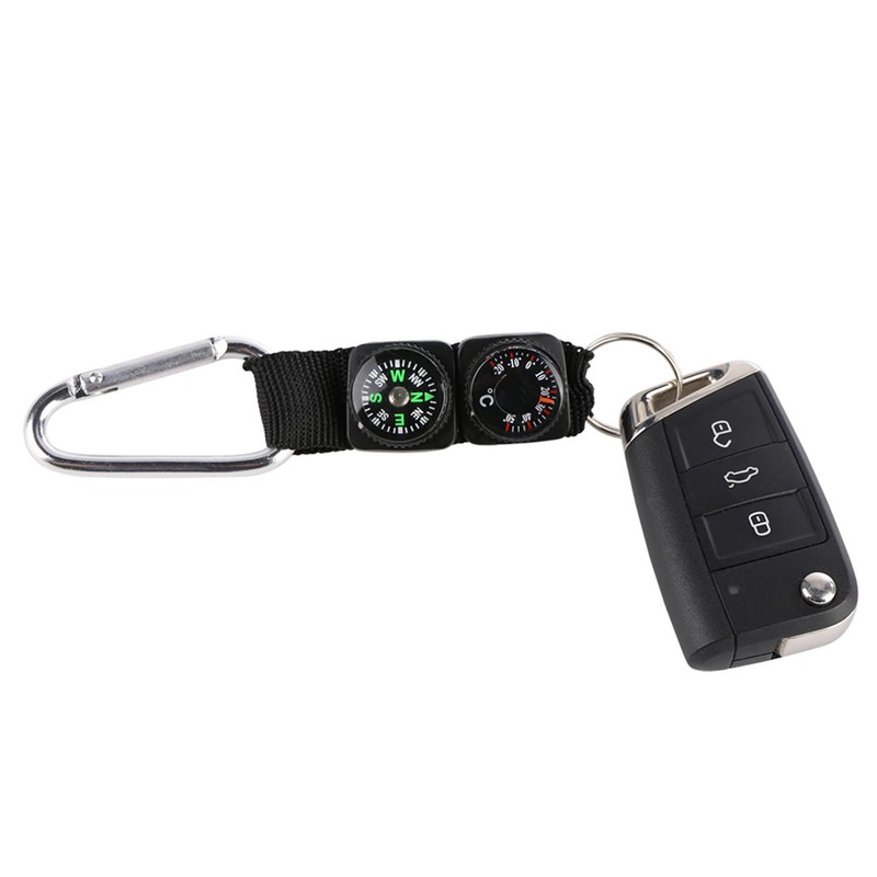 2PCS Mini Compass, 2 in 1 Mini Compass with Split