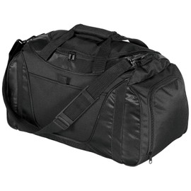 Port & Company luggage-and-bags Improved Two Tone Small OSFA Black/Black