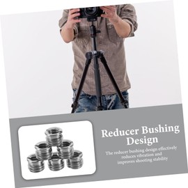 SEWACC 10pcs Tripod Adapter Reducer Bushing to Camera Screw Thread for Mic Stand DSLR Video Light Durable Construction Vibration Reduction Versatile Accessory
