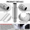 CHANGE MOORE 2.36in Secondary Burning Tent Stove Chimney Pipe, Internal