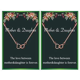 Gifts for Mom Mother Daughter Necklace Mother's Day Gift for Mother Daughter Gifts Birthday Gifts for Daughter from Mom