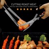 Kitchen Scissors, Korean Barbecue Sheras and Tongs Set,Kitchen Scissors for