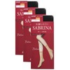 Gunze SBS515 Women's Short Stockings, Sabrina, 3 Pairs Set, Natural,