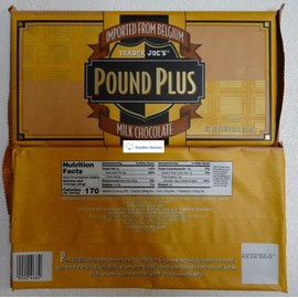 Trader Joe’s Pound Plus Milk Chocolate Bar 17.6oz 500g (Two Bags)