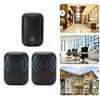 Wireless Doorbell ABS Black Self Powered 150m Range 433MHz with
