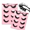 BTLLSSH Faux Mink Lash Extensions - Reusable 8 Pair Strip