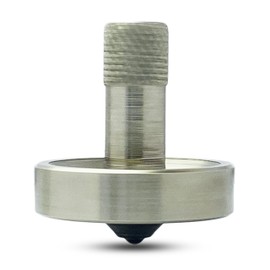 Star Quick Links® Metal Spinning Top with Stainless Steel Ball Tip High Performance Metal Top Spinner, Precision CNC Machined, Perfect Balance, Desk Fidget Toy (Long Stem Spinning Top)