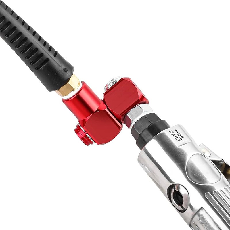 Tiardey 2Packs 1/4 Inch 360 Degree Swivel Air Hose Connector