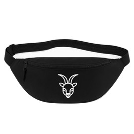 Huuraa Bauchtasche Steinbock Sternzeichen Symbol Geschenk 2,5 Liter Black Steinbock Geschenkidee
