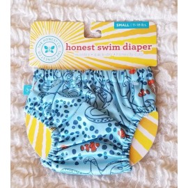 The Honest Company Honest Swim Diaper Blue Octopus Waterproof Baby Size Small Sm S 11-18 lbs