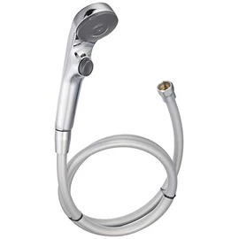 KVK Water-Saving e-Shower nf Showerhead (Plated/One Stop) with Hose, Pressure Reducing Valve, and Attachment - Plated PZS315TS-2