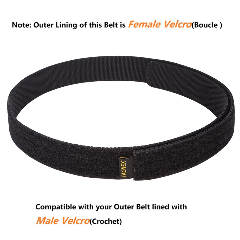 TACNEX Inner Belt for Duty Belt 1.5" Loop Liner Belt