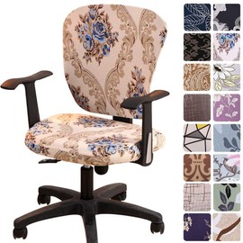 Melaluxe Computer Office Chair Covers - Protective & Stretchable Universal Chair Cover Stretch Rotating Chair Slipcover