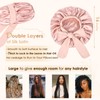 YANIBEST YANIBEST Silk Bonnet for Sleeping Women Satin Bonnet Double
