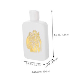 iplusmile 8pcs Holy Water Bottles Safe Leak Christian Blessing Water Containers for Festivals Plastic Design for Carrying Anywhere