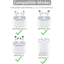 615C2 Earhooks for AirPods Pro 2nd Generation, Multi-Dimensional Adjustable, 360 Degree Rotation, Anti-Slip, Anti-fall, Improves Wearing Experience, Improves Stability, Earhooks Earhooks for AirPods