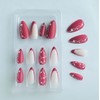 Lifextol Valentines Day Press on Nails Medium Fake Nails Medium