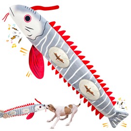 Jeefome Interactive Dog Toys for Small,Medium and Large Breeds-Squeaky Tug Toy with Soft Fabric-Best Dog Boredom Toys to Keep Them Busy