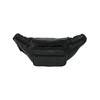 CTM Patch Leather Small Fanny Waist Pack, Black