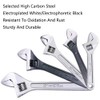Wrench Set, Adjustable Wrench in 6 Sizes, Adjustable Wrench, Single