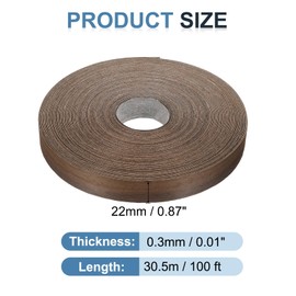 PATIKIL Limba Edge Banding, 7/8 Inch x 100 ft Wood Veneer Tape Pre-glued Flexible Plywood Edge Banding with Hot Melt Adhesive for Furniture Restoration