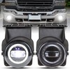 KEWISAUTO LED Fog Lights Kit with DRL for GMC Sierra