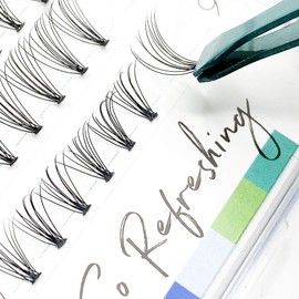 EyeEnvy Express Lash Extensions So Refreshing Faux Mink Individual Cluster Eyelashes (Mixed Length)