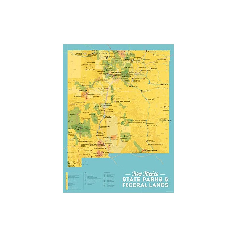 Best Maps Ever New Mexico State & Federal Lands Map