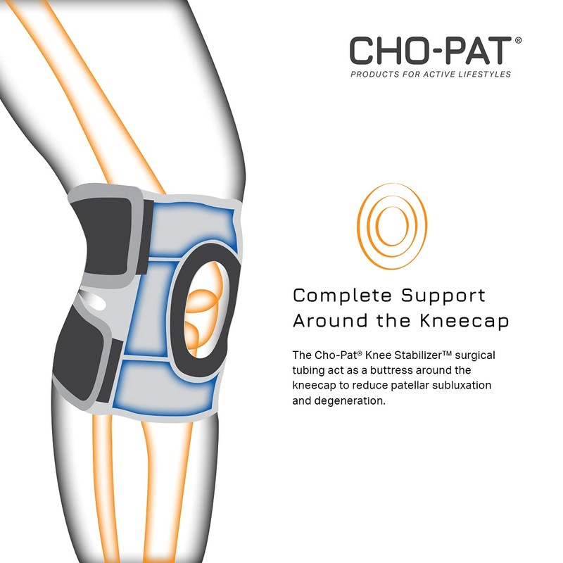 Cho-Pat XS schwarz rechts Patella-Kniescheibe Stabilisator