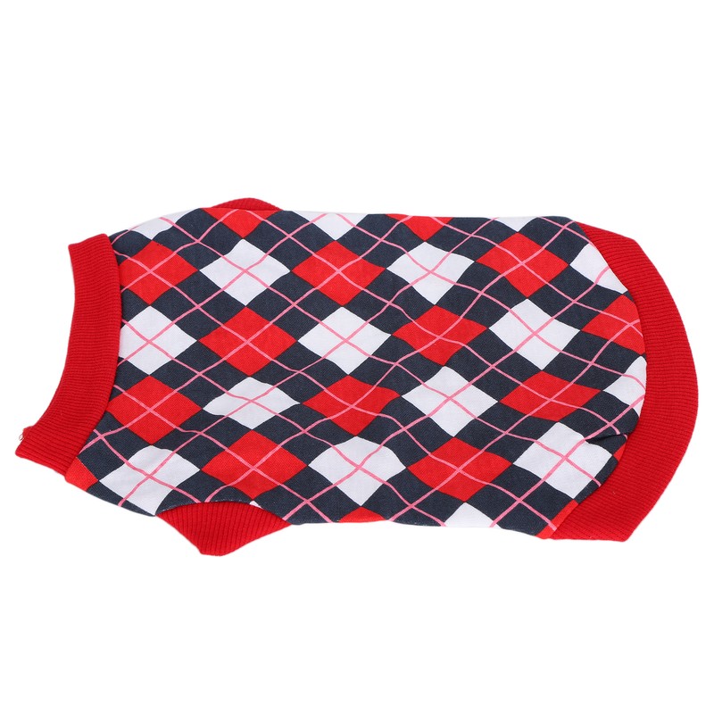 Pet Pig Spring Summer Sleeveless TShirt Pet Vest Sweatshirt Rhombus