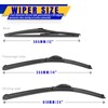 3 wipers Replacement for 2012-2019 Fiat 500, Windshield Wiper Blades