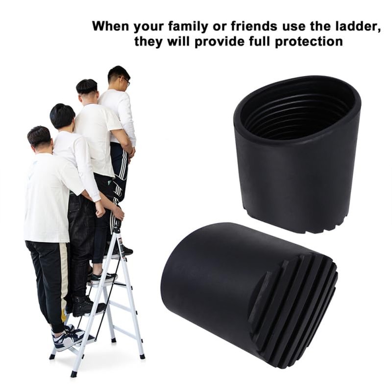 FOYTOKI Ladder Pads: 4pcs Ladder Feet Cover Non-Slip Rubber Step