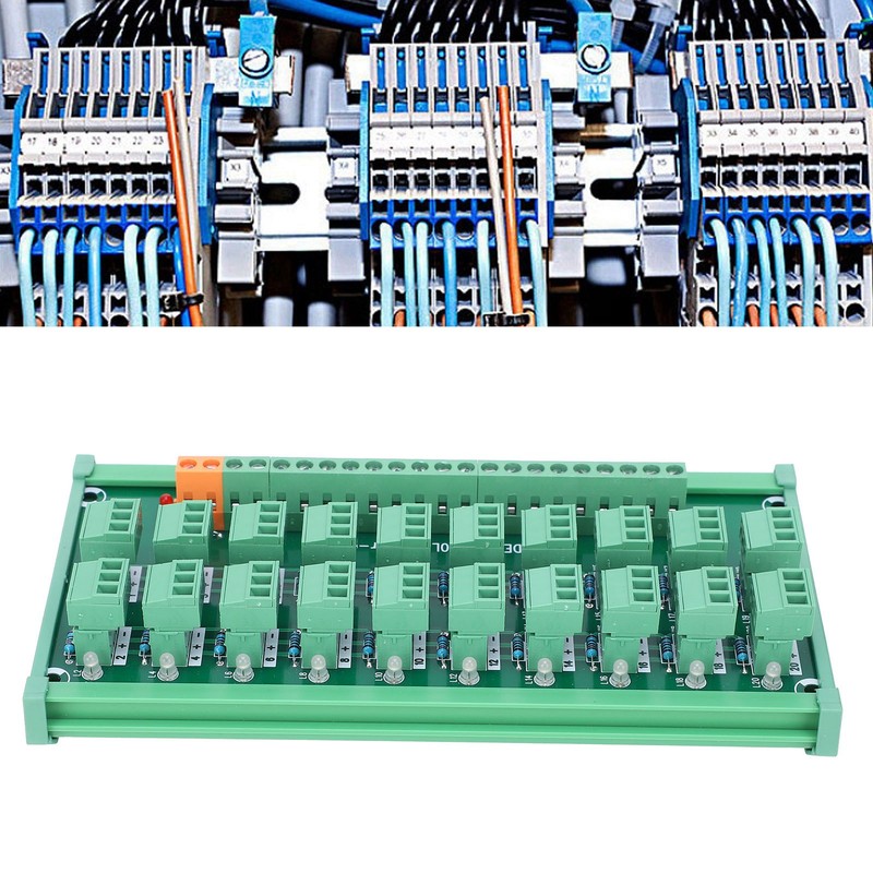 Terminal Block 3Wire 20Channel Capture Card DIN Rail Switch Control