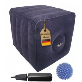 FabaCare Leg Raiser Cube, Intervertebral Disc Cube with Blue Hedgehog Massage Ball, Relief Cushion, Calf Rest, Intervertebral Disc Cushion, Positioning Cushion, Legs, Leg Rest for Back Exercises,