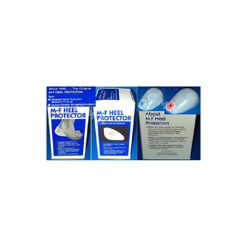 Atlas Biomechanics M-F Heel Cup Protector, 1 Dozen, Adult, White,