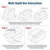 BOX USA BMD261816 Multi-Depth Corrugated Boxes, 26"L x 18"W x