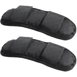 ANBOO 2 Pack Shoulder Strap Pads for Bags - Black Removable Non-Slip Cushion Pads (7.5x22cm) for Backpacks, Luggage, Guitar Straps - Pressure Relief & Comfort
