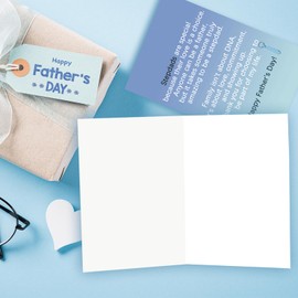 Mcduldul Happy Fathers Day Card for Step Dad, Bonus Dad Father's Day Gifts, Thoughtful Step Fathers Gifts Ideas from Step Daughter Son Kids