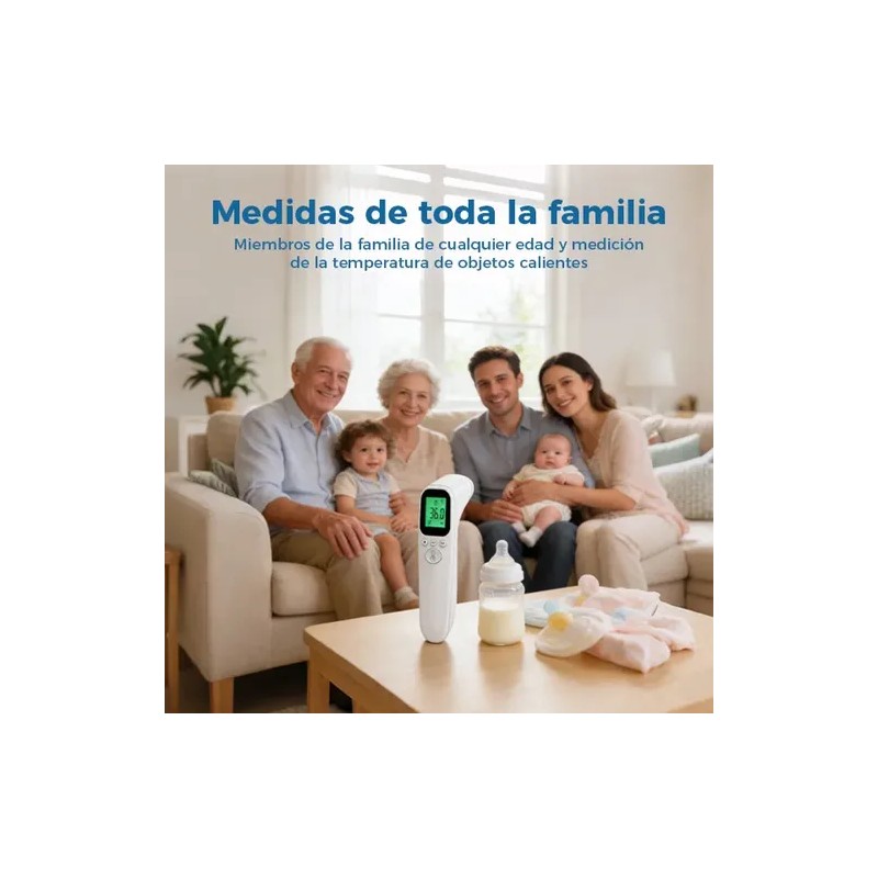 Termómetro Digital Infrarrojo Con Pantalla Led (blanco)