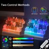 16” Acrylic Display Organizer with LED Light - 3 Tier