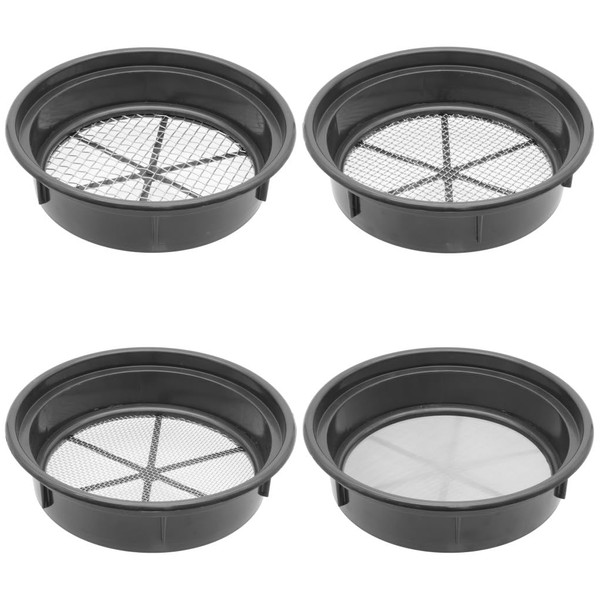 FindingKing Gold Mining Pan Classifier Set of 4 Black Pans