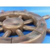 Hampton Nautical Rustic Wood Finish Ship Wheel, 12"