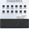 BKA BYA Wireless Keyboard and Mouse Combo,Full Size Quiet Keyboard