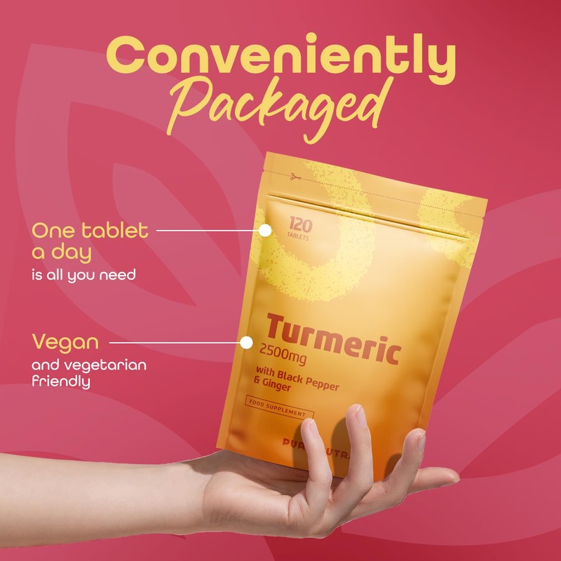 Turmeric 2500mg with Ginger and Black Pepper from Pure Nutra